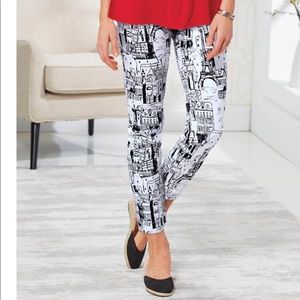 Printed Ankle Pants
